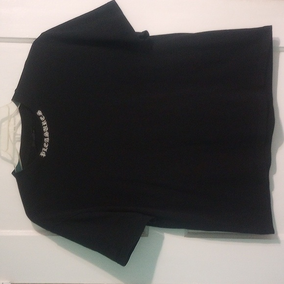 Pleasures Sorrow Embroidered Neckline Black Heavyweight Tee - Picture 9 of 13